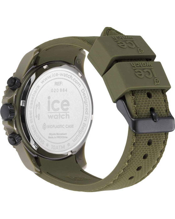 ICE WATCH Chrono with Olive Green Silicone Strap (L)
