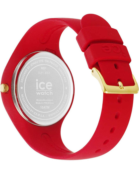 ICE WATCH Cosmos Crystals Red Silicone Strap (S)