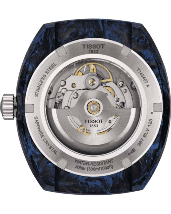TISSOT T-Sport Sideral S Automatic Blue Rubber Strap