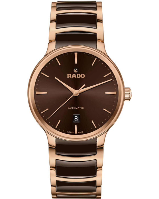 RADO Centrix Automatic Two Tone Combined Materials Bracelet (R30017302)