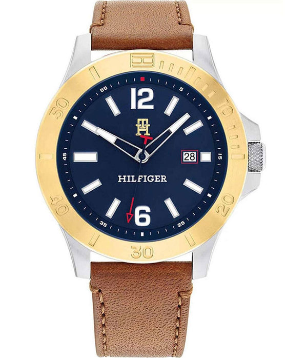 TOMMY HILFIGER Ryan Le Brown Leather Strap