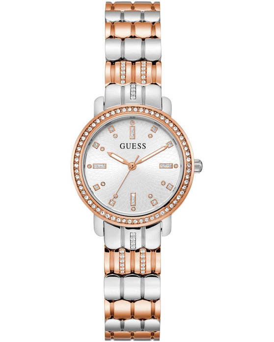 GUESS Hayley Crystals Two Tone Stainless Steel Bracelet