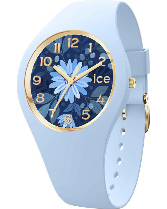ICE WATCH Flower Light Blue Silicone Strap (S)