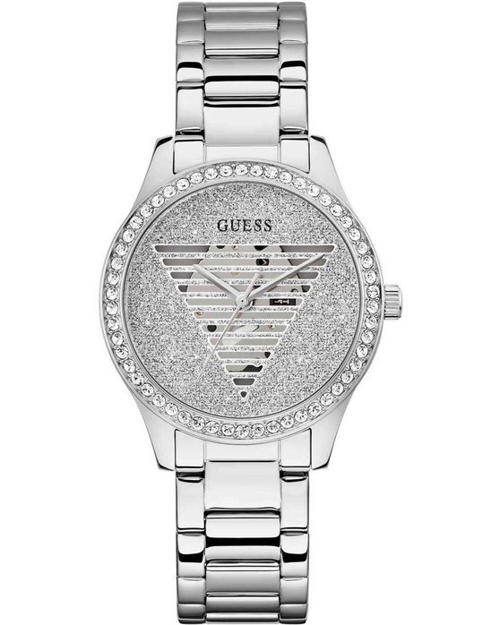 GUESS Lady Idol Crystals Silver Stainless Steel Bracelet