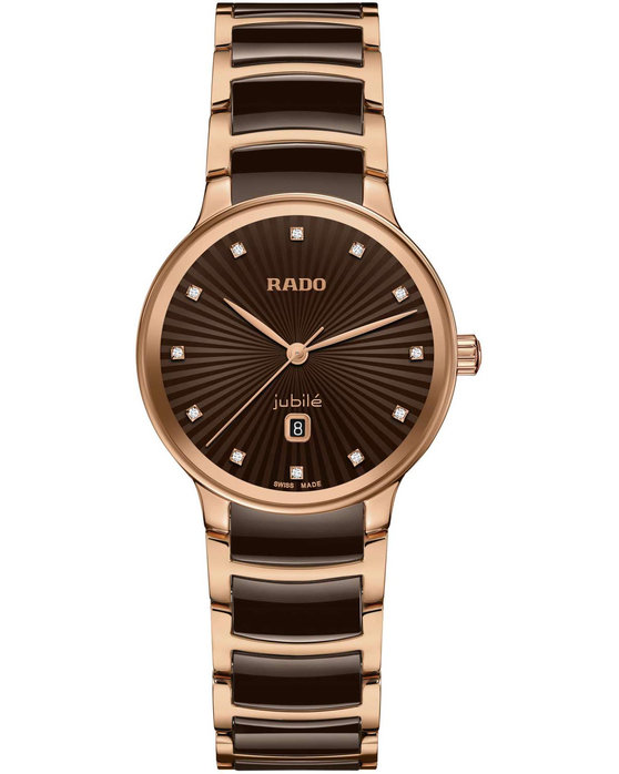 RADO Centrix Diamonds Two Tone Combined Materials Bracelet (R30024732)