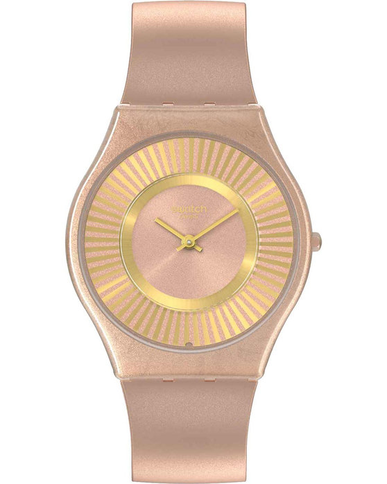 SWATCH Tawny Radiace Brown Silicone Strap