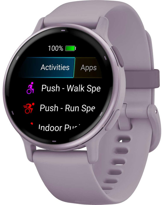 GARMIN Vivoactive 5 Metallic Orchid Bezel with Orchid Silicone Band