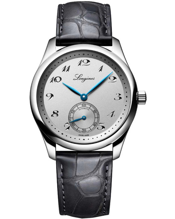 LONGINES The Longines Master Collection Automatic Grey Leather Strap