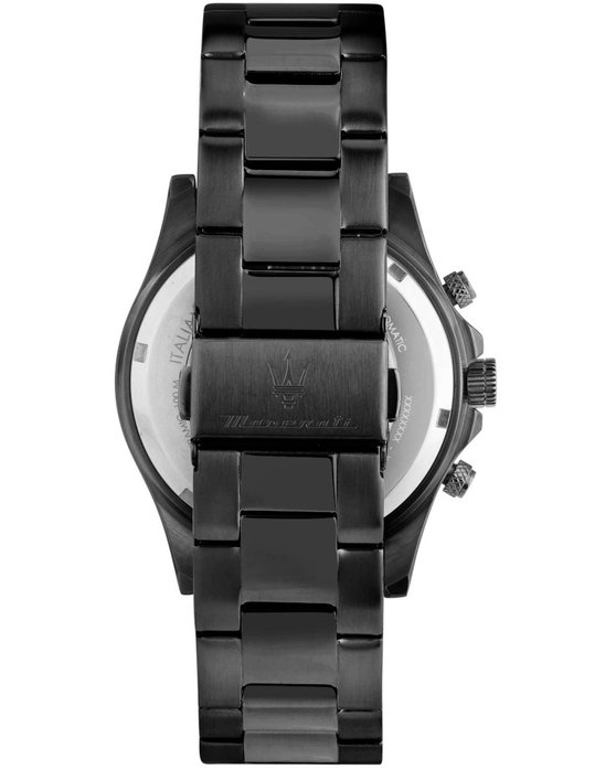 MASERATI Competizione Chronograph Black Stainless Steel Bracelet