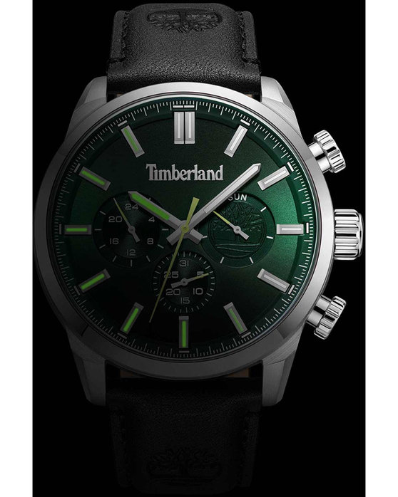 Ρολόι TIMBERLAND Henniker II Black Leather Strap - TDWGF0028703