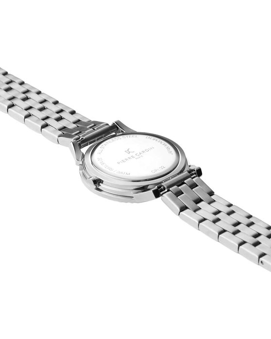PIERRE CARDIN Pigalle Simplicity Crystals Silver Stainless Steel Bracelet