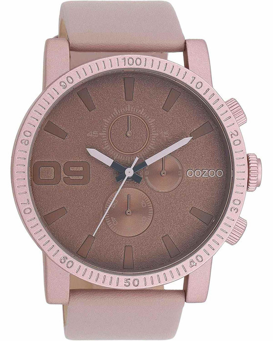 OOZOO Timepieces Pink Leather Strap