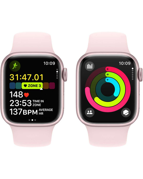 Apple Watch Series 9 GPS 41mm with Light Pink Sport Band - S/M