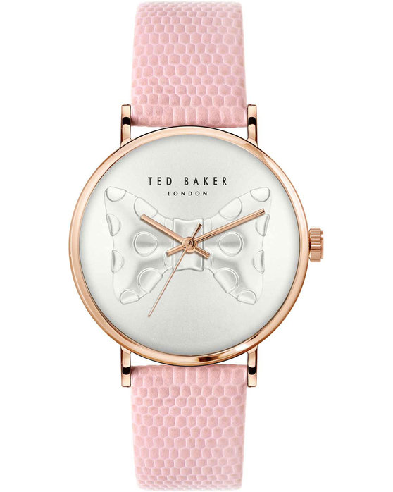 TED BAKER Phylipa Bow Pink Leather Strap