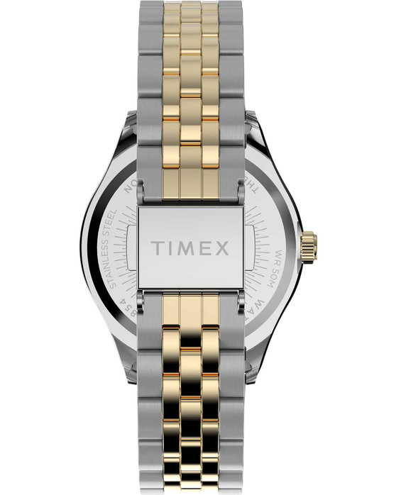 TIMEX Waterbury Traditional Crystals Two Tone Stainless Steel Bracelet
