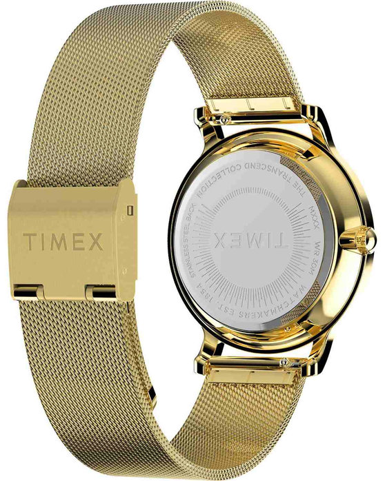TIMEX Trend Transcend Crystals Gold Stainless Steel Bracelet