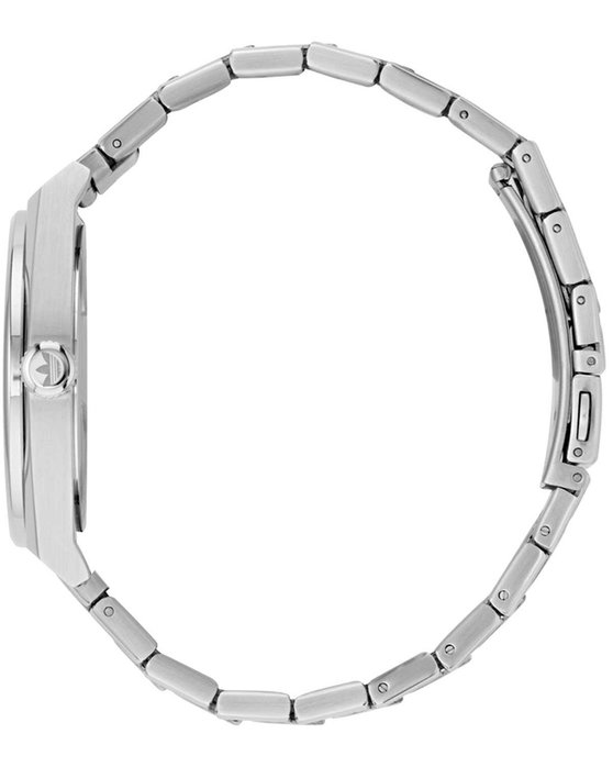 ADIDAS ORIGINALS Code Five Silver Stainless Steel Bracelet