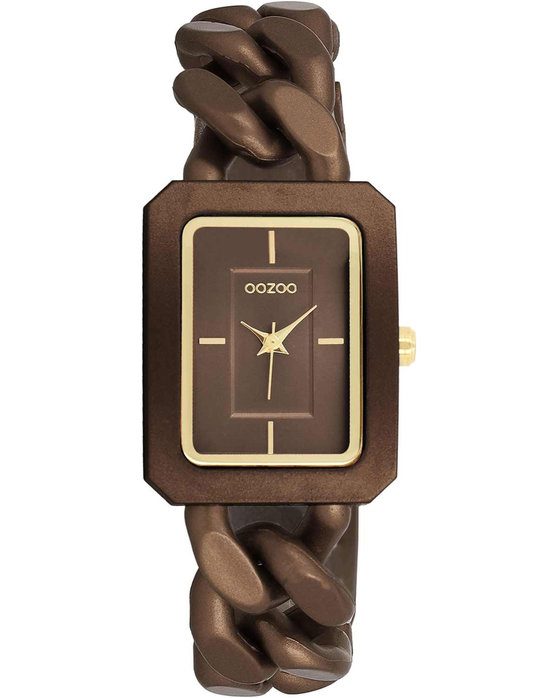 OOZOO Timepieces Brown Plastic Bracelet