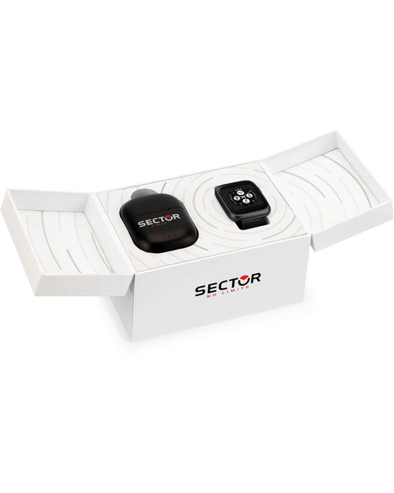 SECTOR S-04 Smartwatch Black Metallic Bracelet Gift Set