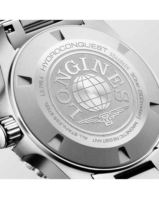 LONGINES HydroConquest Automatic Dual Time Silver Stainless Steel Bracelet