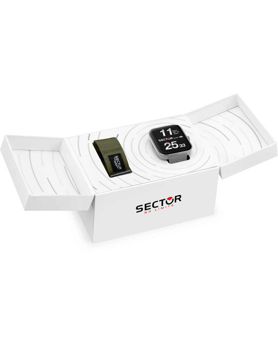 SECTOR S03 Pro Light Smartwatch Silver Stainless Steel Bracelet Gift Set