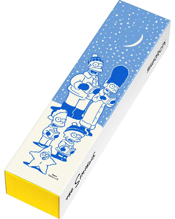 SWATCH Simpsons Tidings of Joy Two Tone Silicone Strap