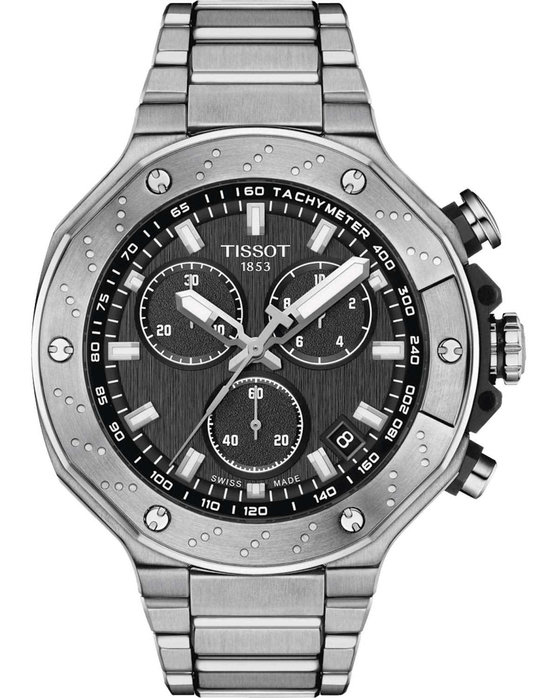 TISSOT T-Sport T-Race Chronograph Silver Stainless Steel Bracelet