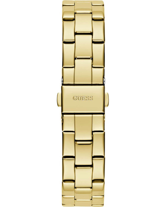 GUESS Tri Plaque Gold Stainless Steel Bracelet