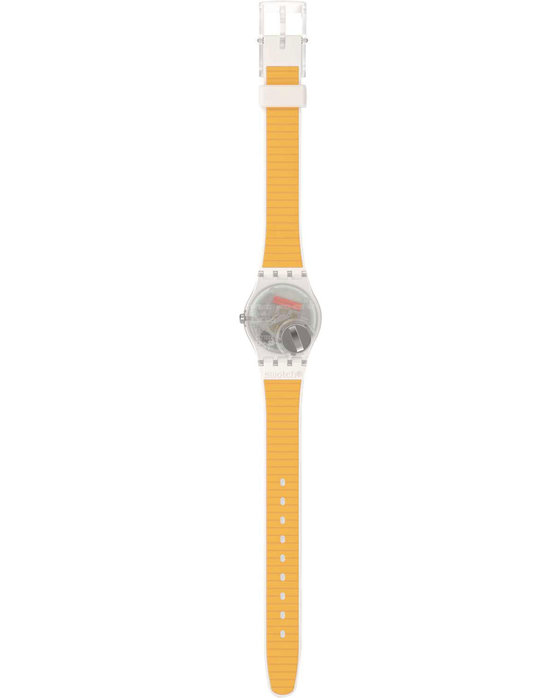 SWATCH Essentials The Gold Within You White Silicone Strap