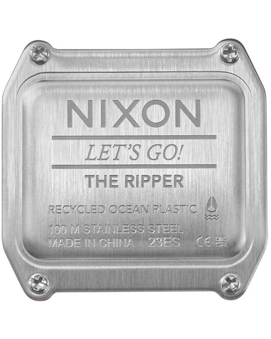 NIXON Ripper Chronograph Black Silicone Strap
