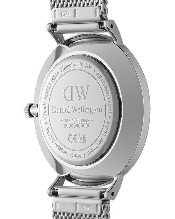 DANIEL WELLINGTON Classic Multi Eye Sterling Arctic Silver Stainless Steel Bracelet 40mm