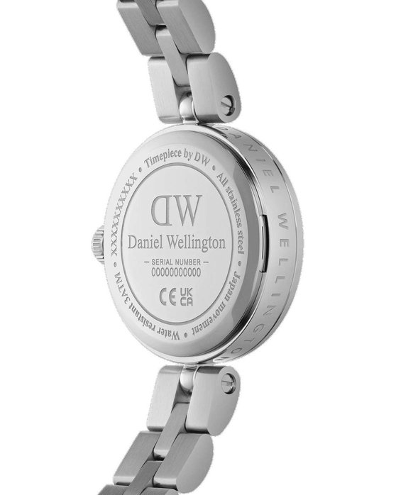 DANIEL WELLINGTON Elan Lumine Crystals Silver Stainless Steel Bracelet 22mm