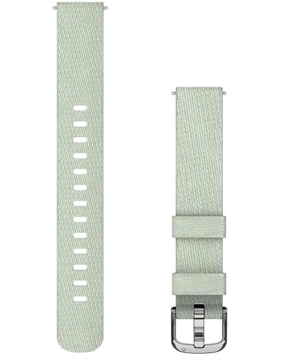 GARMIN Quick Release 14 mm Sage Gray nylon strap with Silver hardware