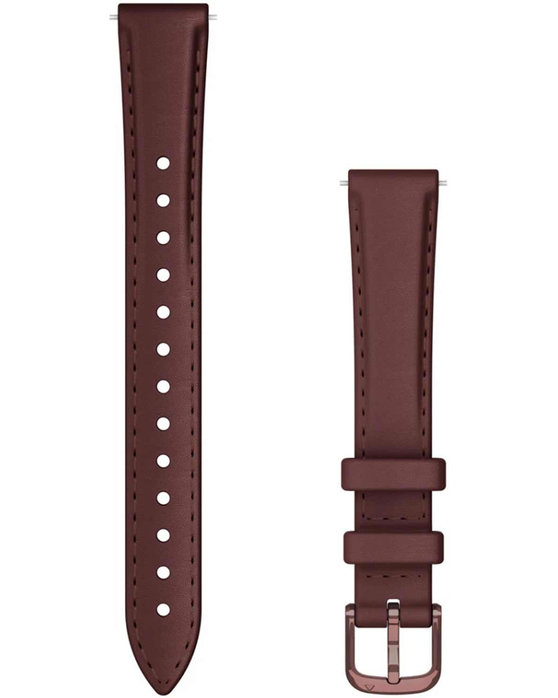 GARMIN Quick Release 14 mm Mulberry leather strap with Dark Bronze hardware