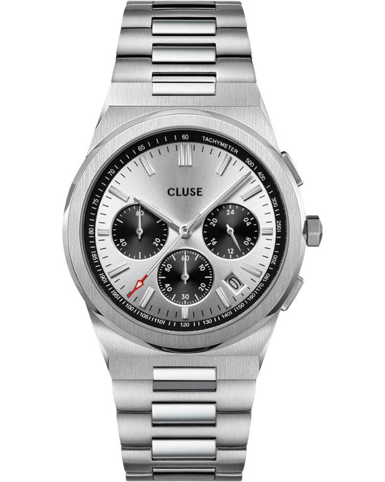 CLUSE Vigoureux Chronograph Silver Stainless Steel Bracelet