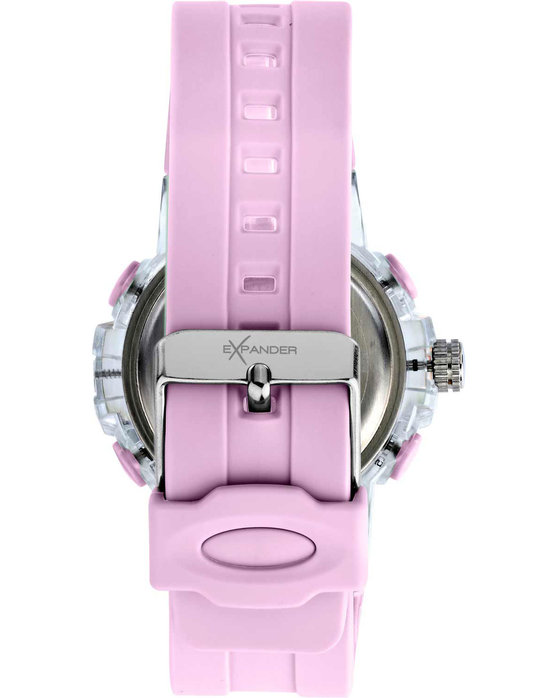 SECTOR EX-46 Dual Time Chronograph Pink Plastic Strap