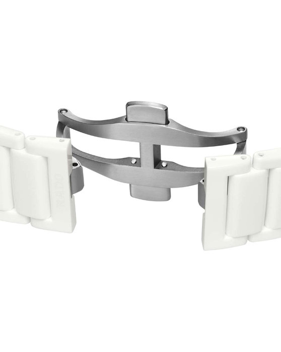 RADO True Square Gemstones Automatic Open Heart White Ceramic Bracelet (R27073712)