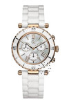 GUESS Collection White Ceramic Bracelet Chronograph