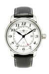 ZEPPELIN LZ 127 Count Dual Time Black Leather Strap