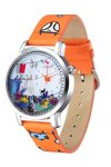 ELLE GIRL Stainless Steel Multicolor Leather Strap