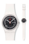 SWATCH Off The Grill White Rubber Strap
