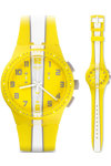 SWATCH Amorgos Yellow Rubber Strap