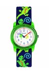 TIMEX Time Machines Green Gecko Multicolor Fabric Strap