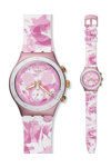SWATCH Rose Jungle Flower Rubber Strap