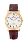 CERTUS Classic Mens Gold Brown Leather Strap
