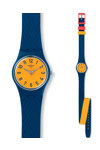 SWATCH CHECK ME OUT Two Tone Silicone Strap