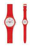 SWATCH 4everfever Red Rubber Strap