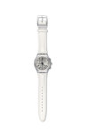 SWATCH Biancamente White Leather Strap