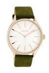 OOZOO Τimepieces Green Leather Strap