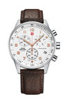 SWISS MILITARY by CHRONO Mens Chronograph Brown Leather Strap